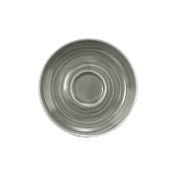 Espressountertasse 12 cm Terra Perlgrau uni