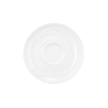 Espressountertasse 12 cm Terra weiß uni