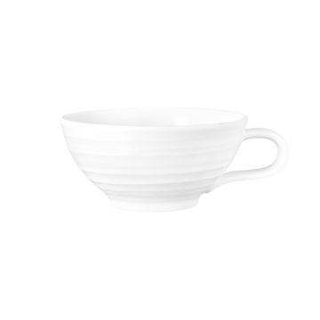 Teeobertasse 0,14 l Terra weiß uni