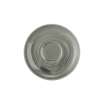 Teeuntertasse 13,5 cm Terra Perlgrau uni