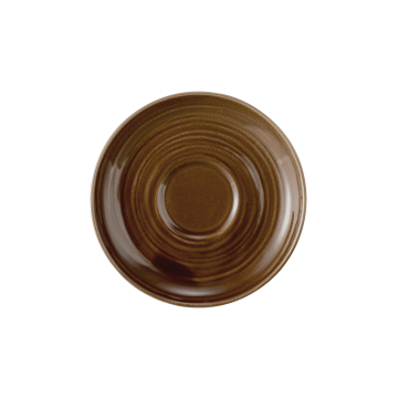 Teeuntertasse 13,5 cm Terra Erdbraun uni