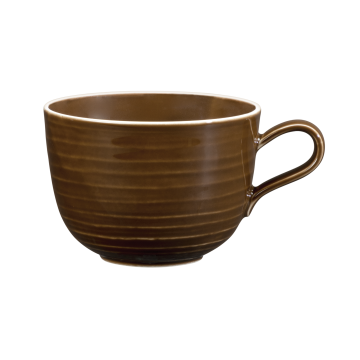 Milchkaffeeobertasse 0,38 l Terra Erdbraun uni