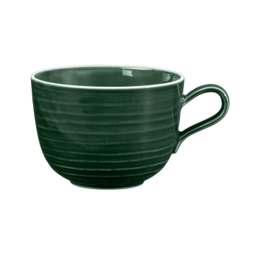 Milchkaffeeobertasse 0,38 l Terra Moosgrün uni