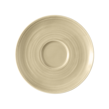 Kombi-Untertasse groß 16,5 cm Terra Sandbeige uni