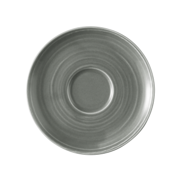 Kombi-Untertasse groß 16,5 cm Terra Perlgrau uni
