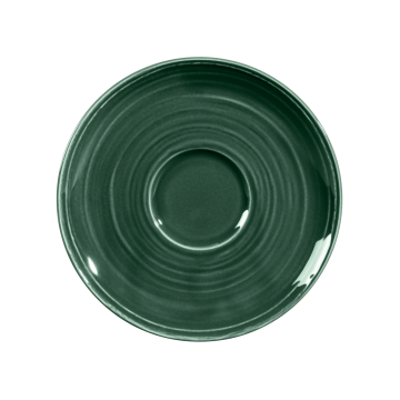 Kombi-Untertasse groß 16,5 cm Terra Moosgrün uni