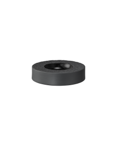 Food pedestal 11 cm relief (gl. inside) Nori Bisquit schwarz (IG)