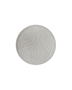 Teller flach 16,5 cm Vollrelief Nori Silbergrau uni