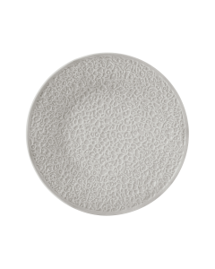 Teller flach 21 cm Vollrelief Nori Silbergrau uni