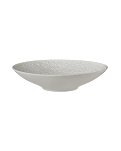 Coupschale rund 23 cm Vollrelief Nori Silbergrau uni