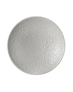 Coupschale rund 26 cm Vollrelief Nori Silbergrau uni