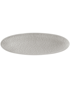 Coupplatte 44x14 cm Vollrelief Nori Silbergrau uni