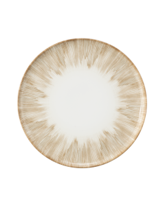 Teller flach 24 cm Sento Radiate Beige 58413