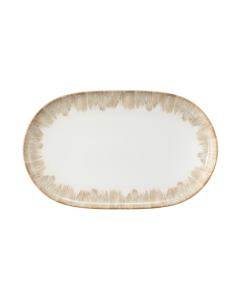 Teller/Platte oval 33x20 cm Sento Radiate Beige 58413