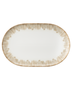 Teller/Platte oval 38x24 cm Sento Radiate Beige 58413